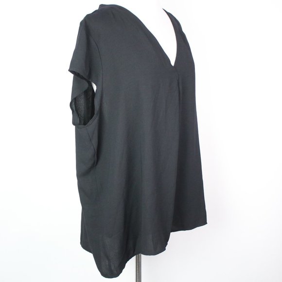 Halogen Womens 3X Cap Sleeve Blouse Top - Picture 2 of 4